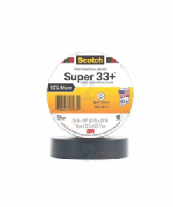 Cinta Eléctrica de Vinilo 3/4 x 76 ft Scotch Super 33+ de 3M.